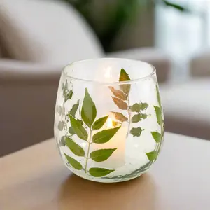 Pressed Leaf Votive