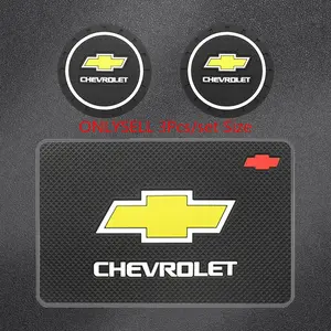 3Pcs/set Car Badge Logo Emblem Silicone Car Water Cup Slot 2Pcs Water Coaster Dashboard Silicone 1Pcs Anti-slip Dust Mat Car Interior Decor Car Accessories Universal Fit Chevrolet Chevrolet Captiva Cruze Spark Colorado Malibu Trax Z71 Aveo Orlando Lacetti