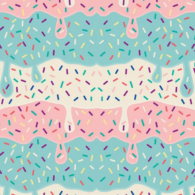 Custom Pattern Melting Ice Cream Heat Transfer Vinyl - Hot Peel, Cricut Blade-Standard, Cut Pressure-1, Semi Gloss Finish - Home DIY Supply for Toys & Hobbies Projects, DIY Enthusiasts