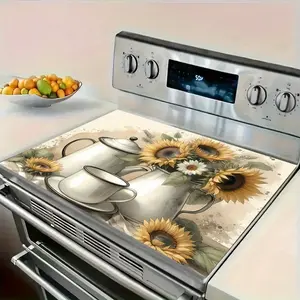 Sunflower felt insulation pad, easy to clean and anti slip desktop protection pad, suitable for home, kitchen, summer decoration, dining table, stove, washing machine, refrigerator, dish pad, bathroom, appliance cover, oven pad