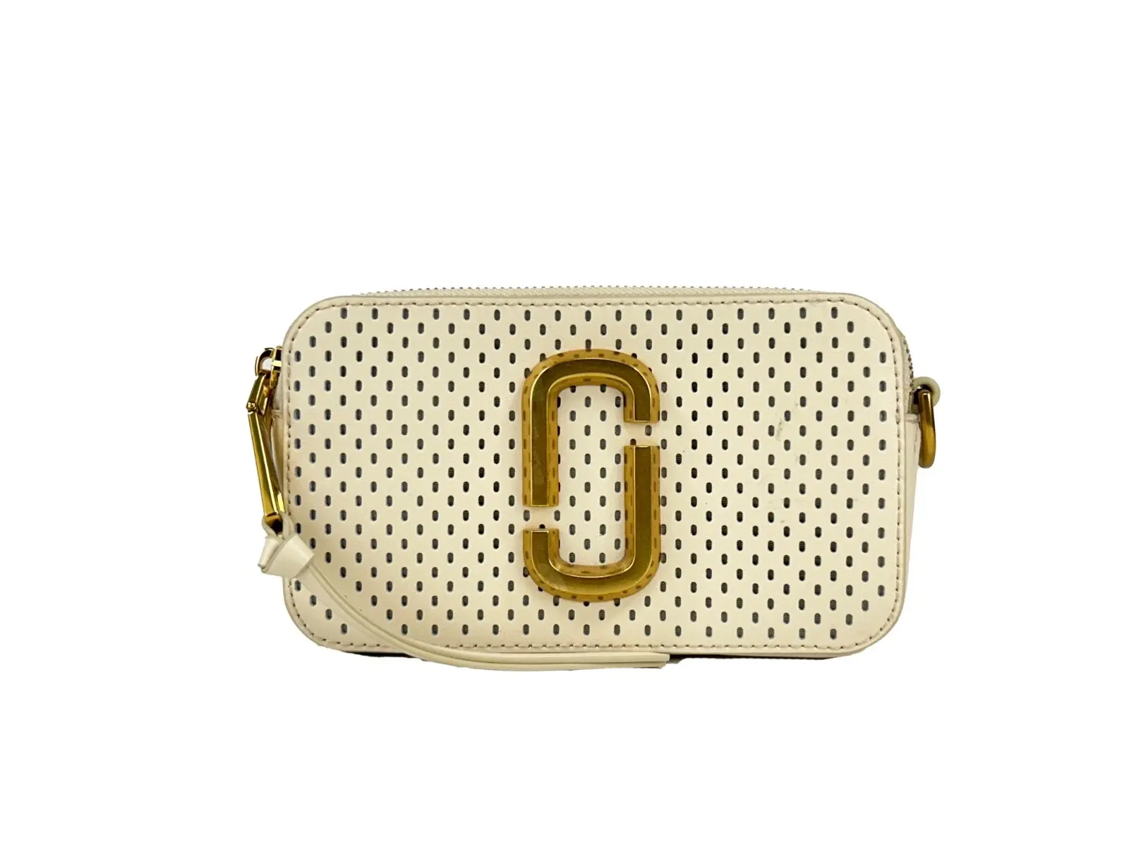 Pre-owned MARC JACOBS Leather Crossbody bags The Snapshot Perforated Crossbody Women's Bag