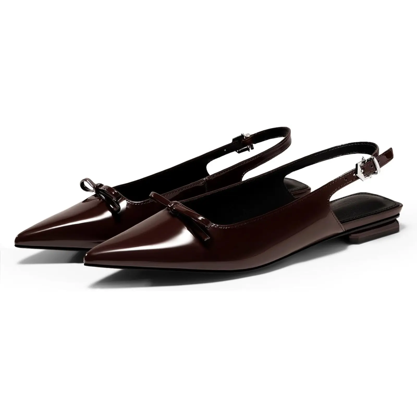 Coutgo Womens Slingback Flats Bow Slip on Dress Shoes Buckle Comfortable Ballet Flats Pointed Toe Flat Party Work Shoes Coutgo Womens Slingback Flats Bow Slip on Dress Shoes Buckle Comfortable Ballet Flats Pointed Toe Flat Party Work Shoes
