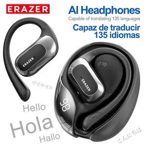 ERAZER X5 OWS headset Application translation headset Smart headset Wireless headset Bluetooth headset Black style Sports headset Daily waterproof Comfortable to wear Bluetooth version 5.4 Daily calls Durable battery Compatible with Android/IOS