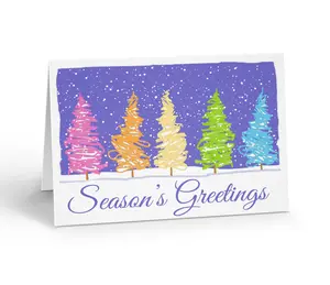 Stonehouse Collection | Abstract Christmas Trees | Chrsitmas Tree Christmas Cards | Generic Christmas Cards & Envelopes