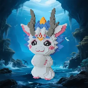 Mystical Starry Unicorn 3D Puzzle Building Block Ornament, Perfect for Home Office Shelf Decor, Ideal Gift for Celebrations and Parties