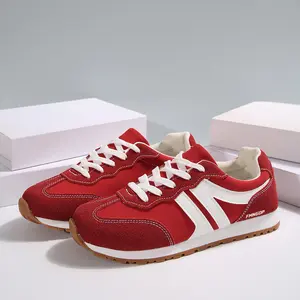 Women's Fashion Sneakers Retro Suede Low-Top Lightweight Daily Indoor Outdoor Soft Sole Shoes