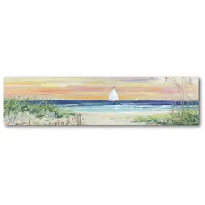 Courtside Market Sailing Sunrise 6" x 24" Woode n Panel