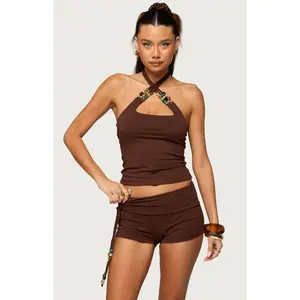 Edikted Women's Thia Bead Halter Top