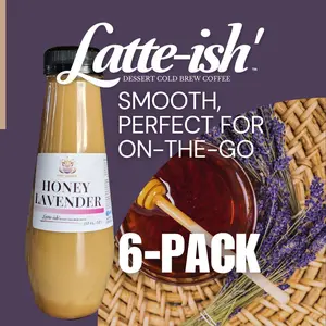 Latte-ish Honey Lavender Cold Brew Coffee - 6 Pack (12 fl oz each)