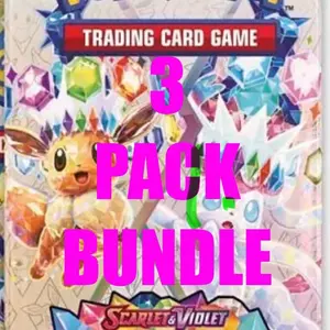 POKEMON: PRISMATIC EVOLUTION 3 PACK BUNDLE (PULLED FROM FACTORY SEALED ELITE TRAINER BOX)