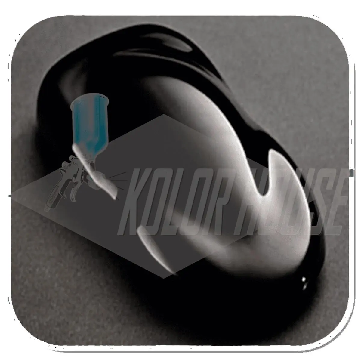 WTD 1 gal House of Kolor Shimrin 2 Basecoat - Jet Black Automotive Paint for Car Detailing