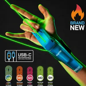 ZipString Aracna - World's First String Launching Webshooter that Glows-In-the-Dark - Perfect Gift Prank Props Prank Gift Set