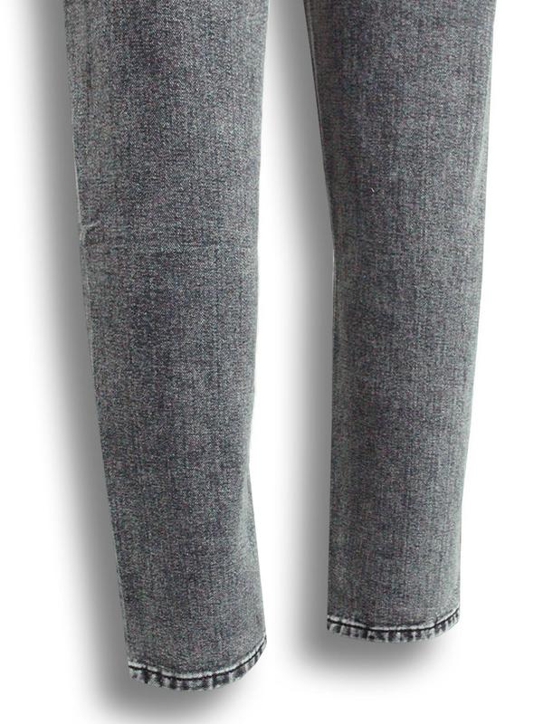 Men's Solid Color Distressed Ripped Jeans, Street Fashion Casual Comfy Grey Denim Pants for Daily Wear, Mens Bottoms for All Seasons, Cotton, Slouchy Jeans