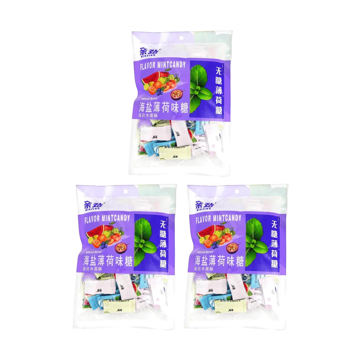 QINJING Sugar-Free Sea Salt Mint Candy - Mixed Fruit Flavors, 200g x 3 Pack - Bulk Value, Fresh Breath QINJING Sugar-Free Sea Salt Mint Candy - Mixed Fruit Flavors, 200g x 3 Pack - Bulk Value, Fresh Breath