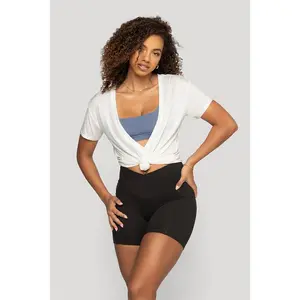 Reversible Deep V Tee - Cream