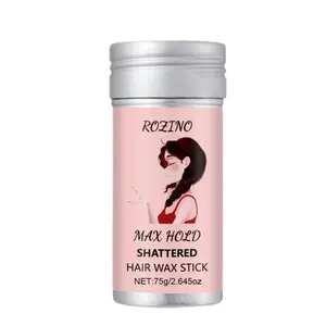 ROZINO Max Hold Shattered Hair Wax Stick - 75g Nourishing Gel Tamer & Bun Maker for Women & Kids - Styling Cream with Versatile Functions