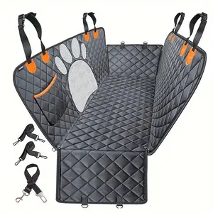 Dog Car Seat Cover, Waterproof Non-Slip Pet Hammock Protector, Durable Soft Fabric for Cars, Trucks, Suvs, Easy Clean Design, Seat Protector Mat