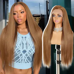 427 TAGOTA 13X6 Wear to Go Wig Synthetic Wig Pre Plucked Hairline Pre Cut for Women Soft and Bouncy 30 Inch Realistic Synthetic Fiber Heat Resistant Natural Wig for Girls Party Cosplay Daily Use HD Lace Front Wigs 4/27