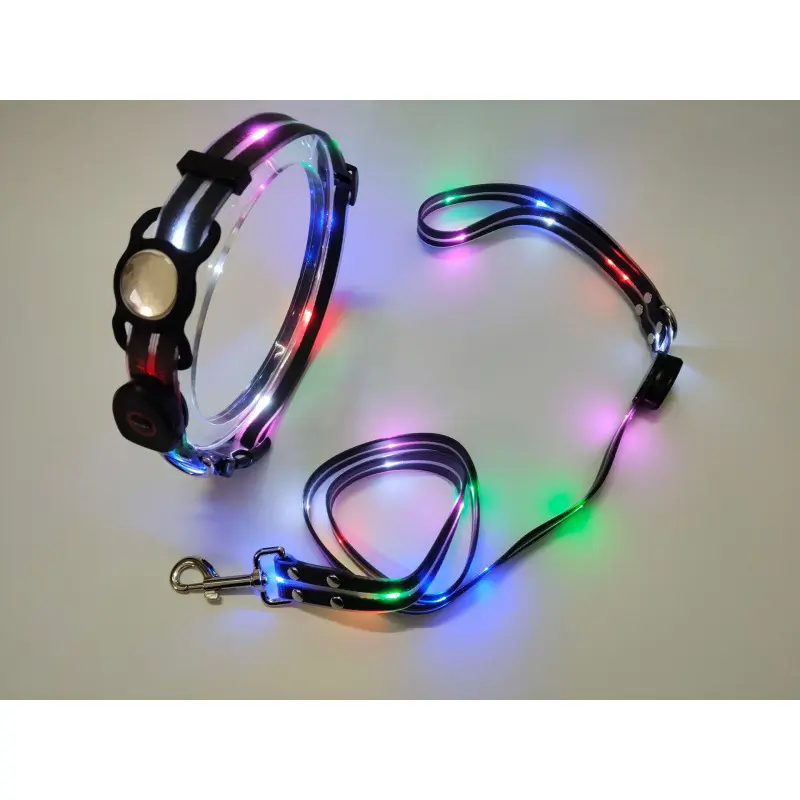 Black collar + traction rope