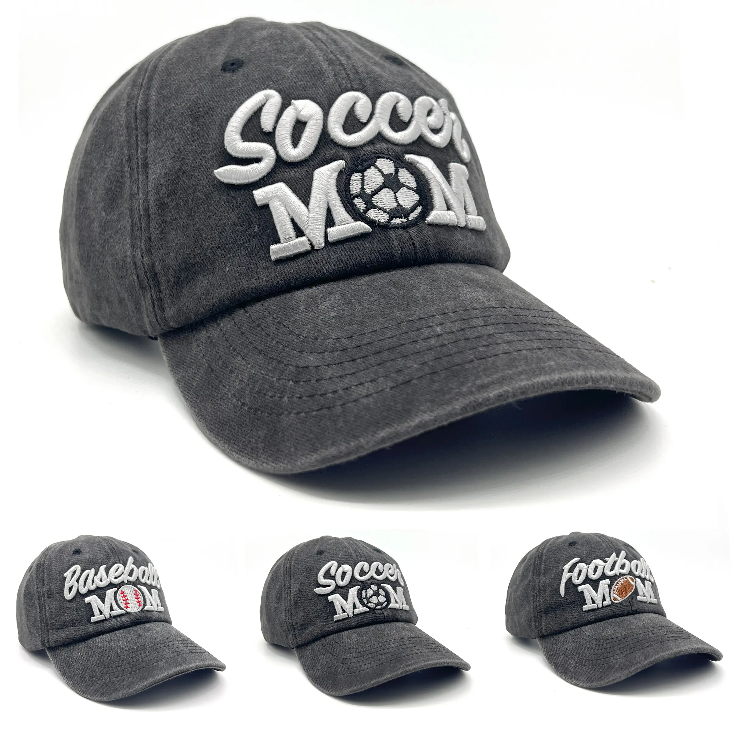 Baseball Cap Cotton Solid Plain Soccer Mom Women Ball Hat Dad Hat Polo Washed