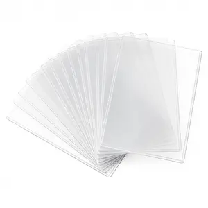 40Pcs Crystal Clear Hard Plastic Sleeves for Photos Postcards Trading Cards | Rigid PVC Protectors Anti-Scratch Anti-Bend, Fit 4x6 Inch, Ideal for K-pop Photocards & Collectibles Organization