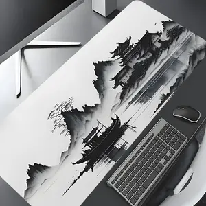 Landscape Pattern Mouse Pad, Rectangle Gaming Mouse Pad, Non-slip Rubber Base Mousepad, Office Desk Keyboard Mouse Mat for Home Office Game Room Desk, Desk Accessories