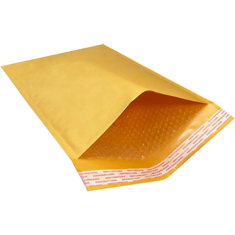 Bubble Mailers (25/50 Pack), 5x7 Inch Yellow Thick Padded Envelopes with Bubble Filling, Opaque Shipping Bags for Office Stationery Supplies, Postal Bags