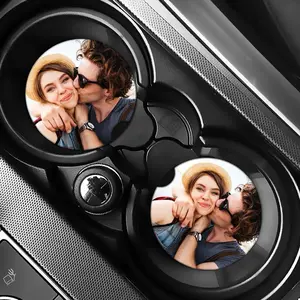 Custom Photo Car Coasters Set