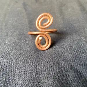 Copper infinity ring , handmade. 100% pure copper.