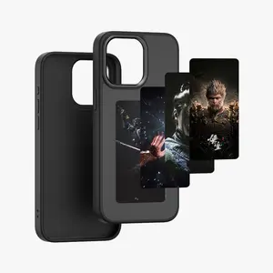 NexTerk Smart Ink Screen Phone Case Four Color With NFC Connection To Display Black Myth Digital Case Smart ink Screen Phone Case Hard Case iPhone 15pro/15promax  Protective Case DIY Display Imaging Accessories Cellphone