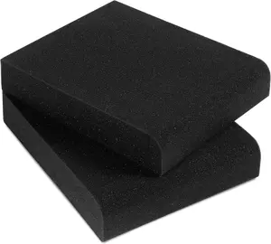 - Studio  Isolation Pads for 3-4.5 inches Small Speakers, Pair of 2 High Density Dampening Acoustic Stands  which Fits  Bookshelfs and Desktops | SMPad 4