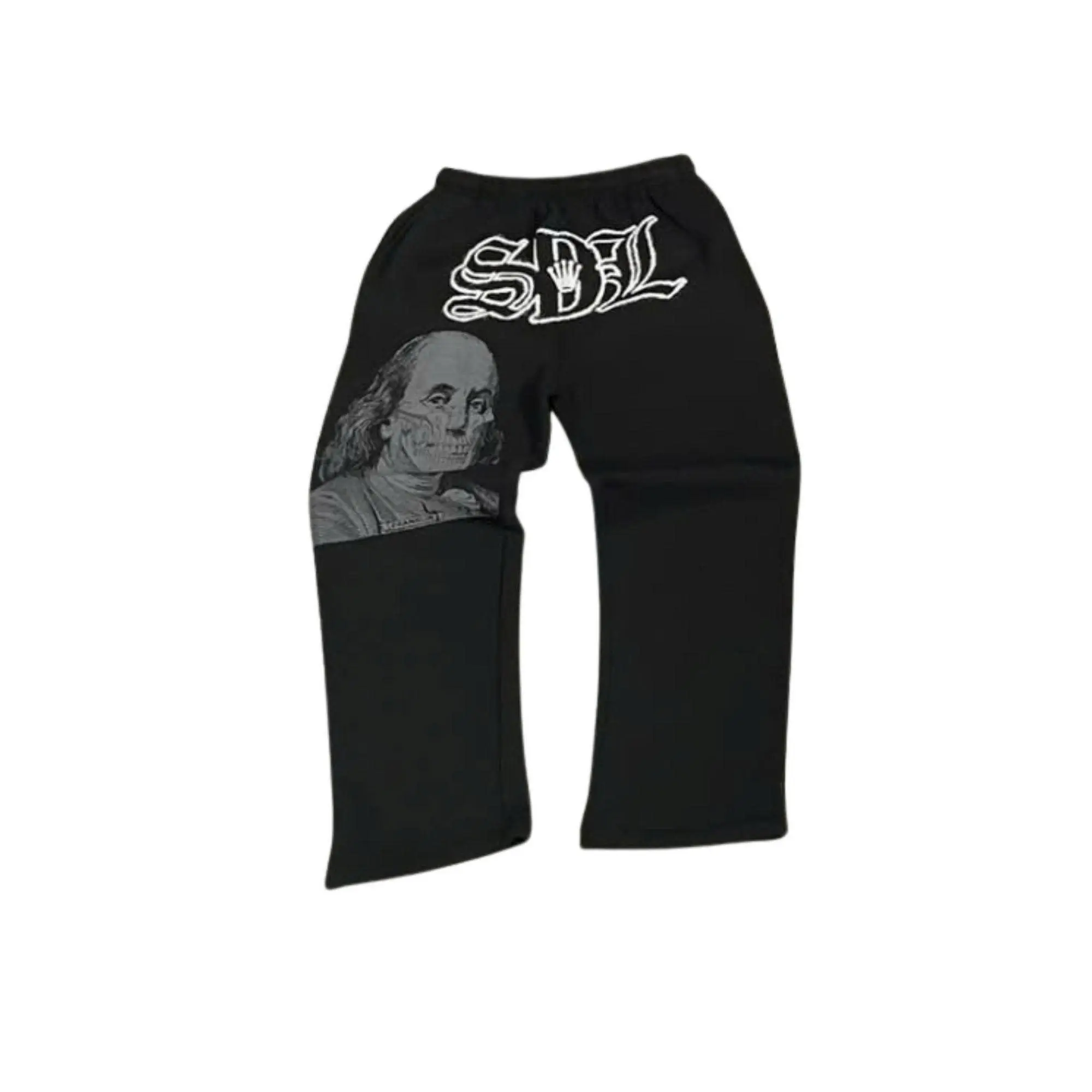 Men's S-DL Black Sweatpants, Streetwear Hip Hop Pants, Trendy For Outdoor Wear Daily Wear, Designer Clothing, Gift for him, Gift for her, Birthday's gift