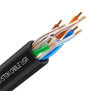 Syston Cat6a CMR Ethernet Internet Cable UTP Riser Rated 23AWG Solid Copper 700MHz 10Gbps for Indoor Outdoor PoE++ RJ45 LAN Gaming Office Data Centers