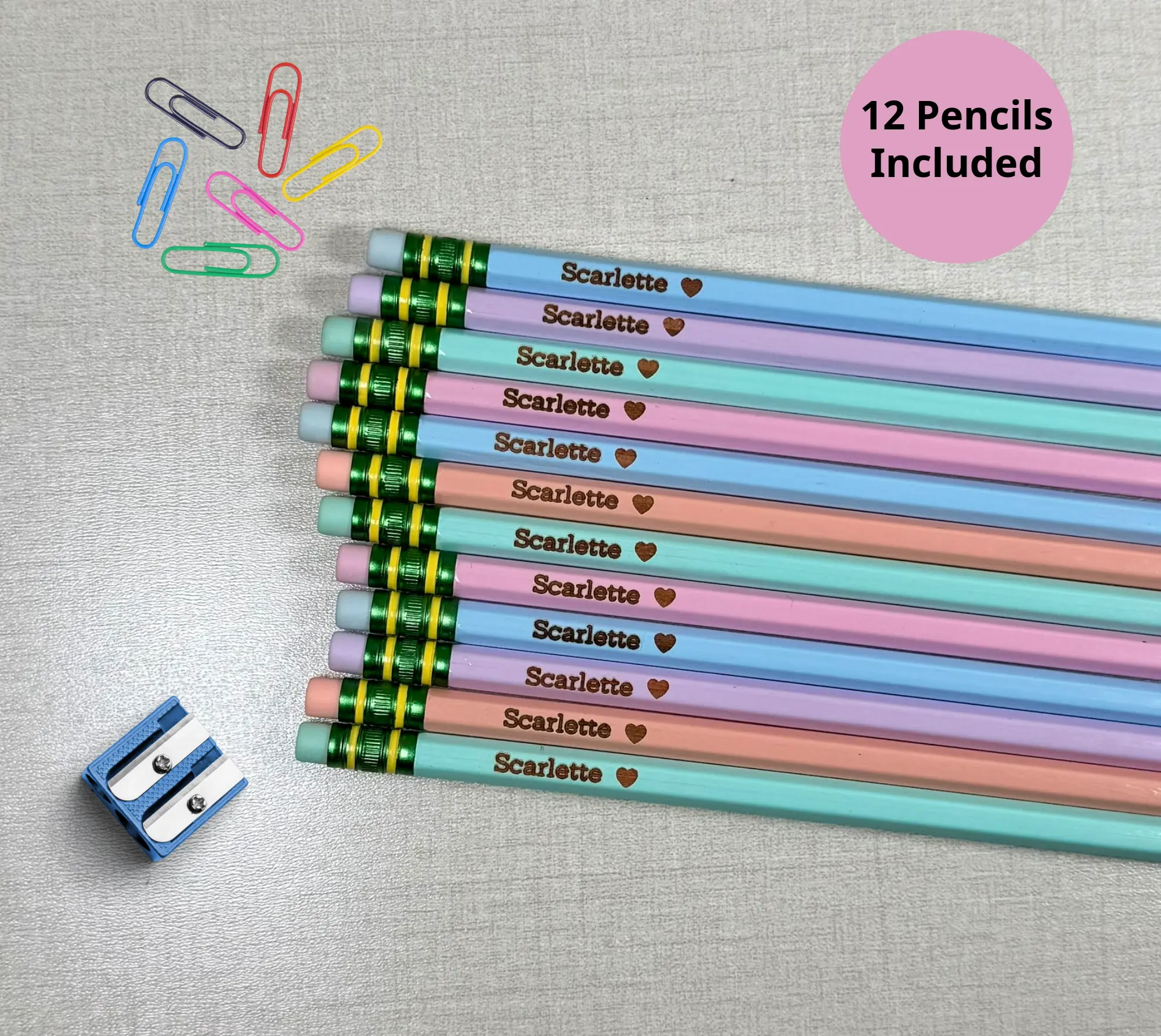 Personalized Engraved Pencils - Back to School Supplies - Personalized Engraved Pencils - Back to School Supplies -