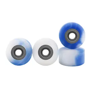 Apex Shorty Wheels - 61D Urethane - ABEC-9 Bearings - "Ocean Swirl"