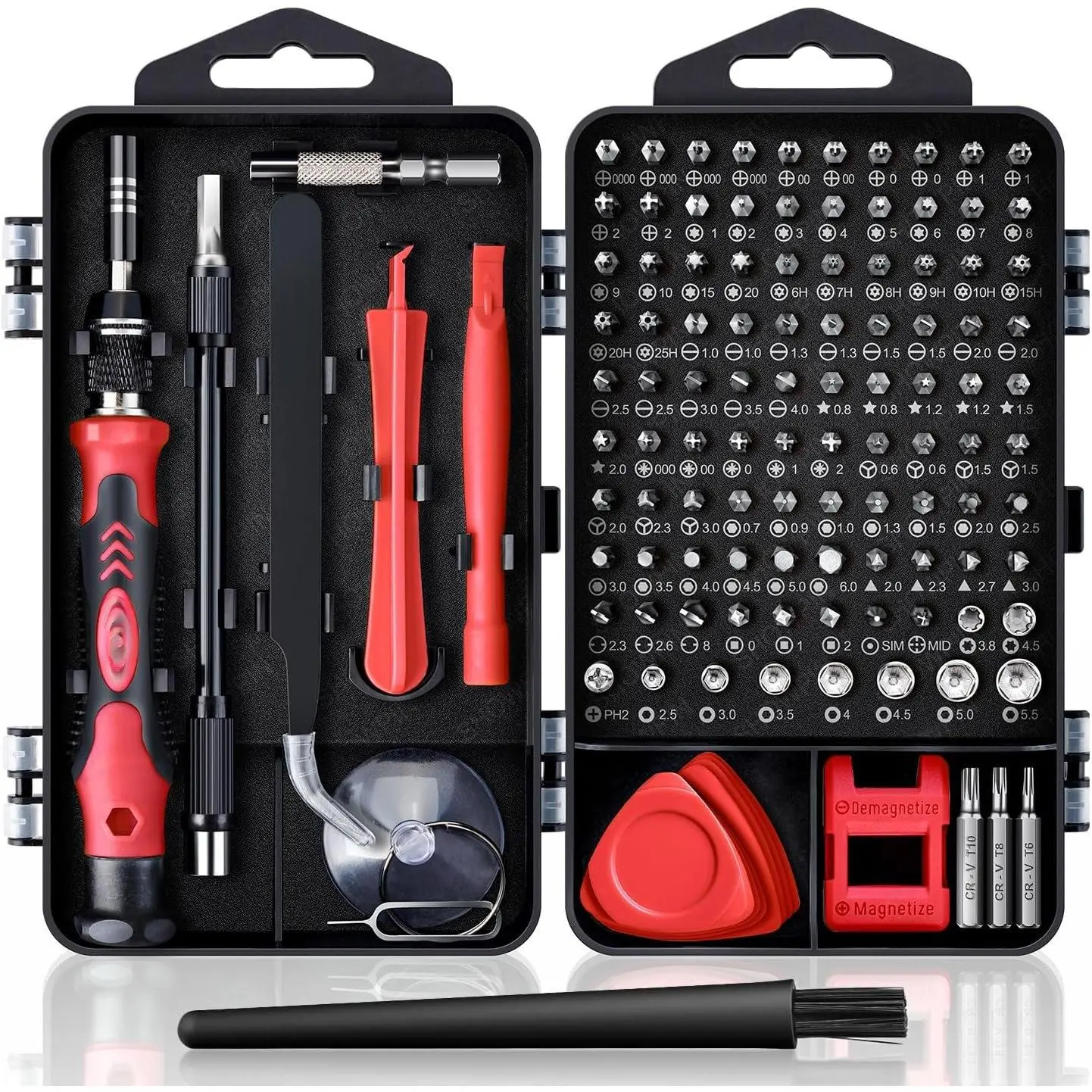 Precision  Set,  122 in 1 Computer  Kit, Laptop  Sets with 101 Magnetic Drill Bits, Electronics Tool Kit Compatible for Computer, Tablet, PC, iPhone, PS4 Repair
