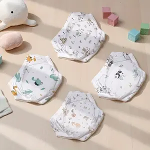 Unisex Baby Skin-Friendly Breathable Training Pants, Leakproof Washable Reusable, Cute Print Soft Design, Toddler Potty Training Set