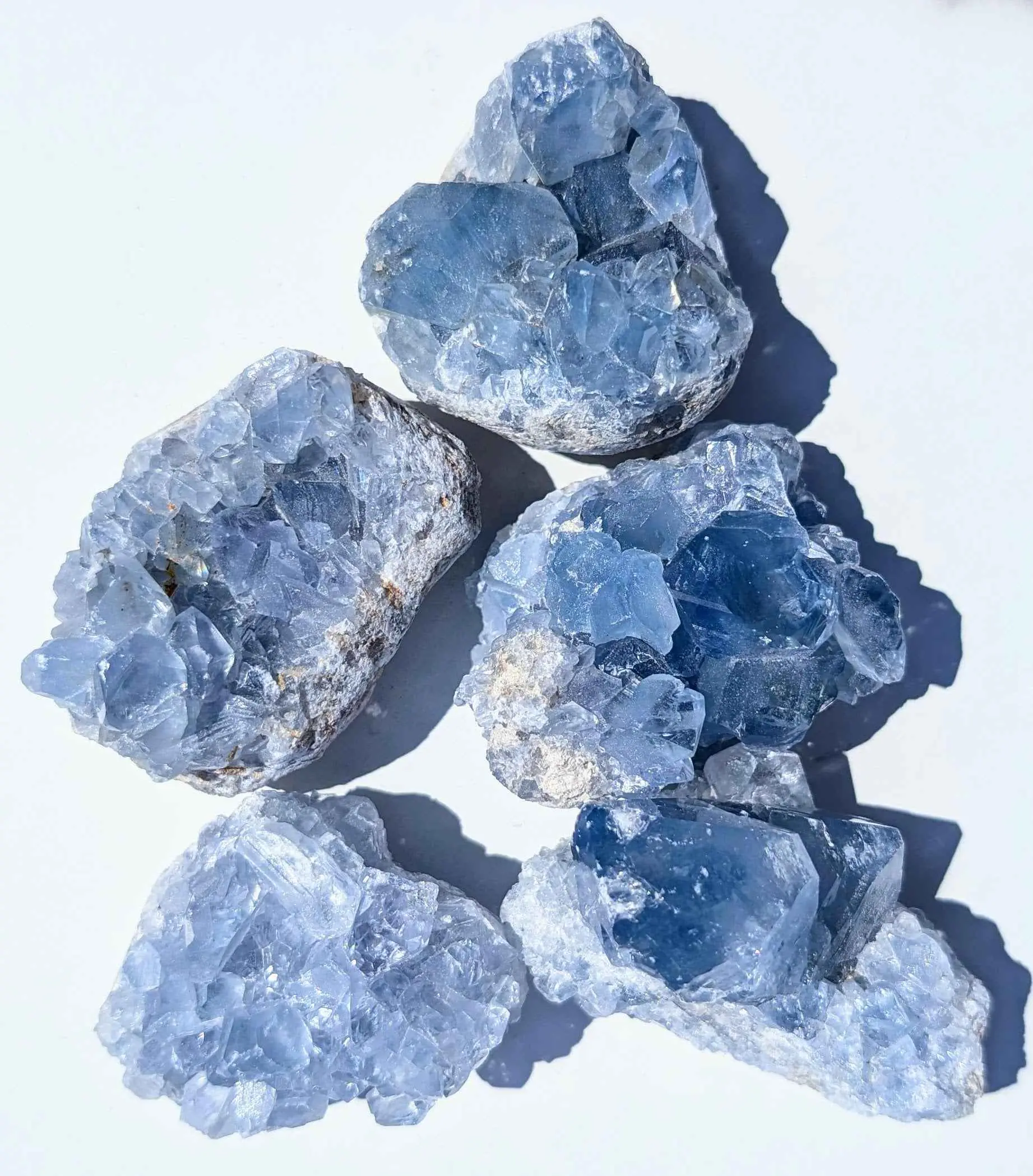 Celestite Clusters Celestite Clusters