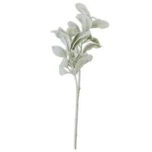 Green Lamb's Ear Stem 20" - Single Stem Artificial Greenery