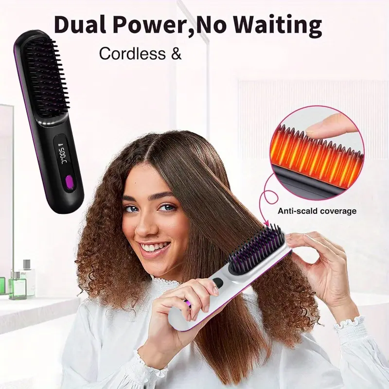 Pencil Hair Straightener, 2-in-1 Ini Hair Straightener, Travel-Size - View #5
