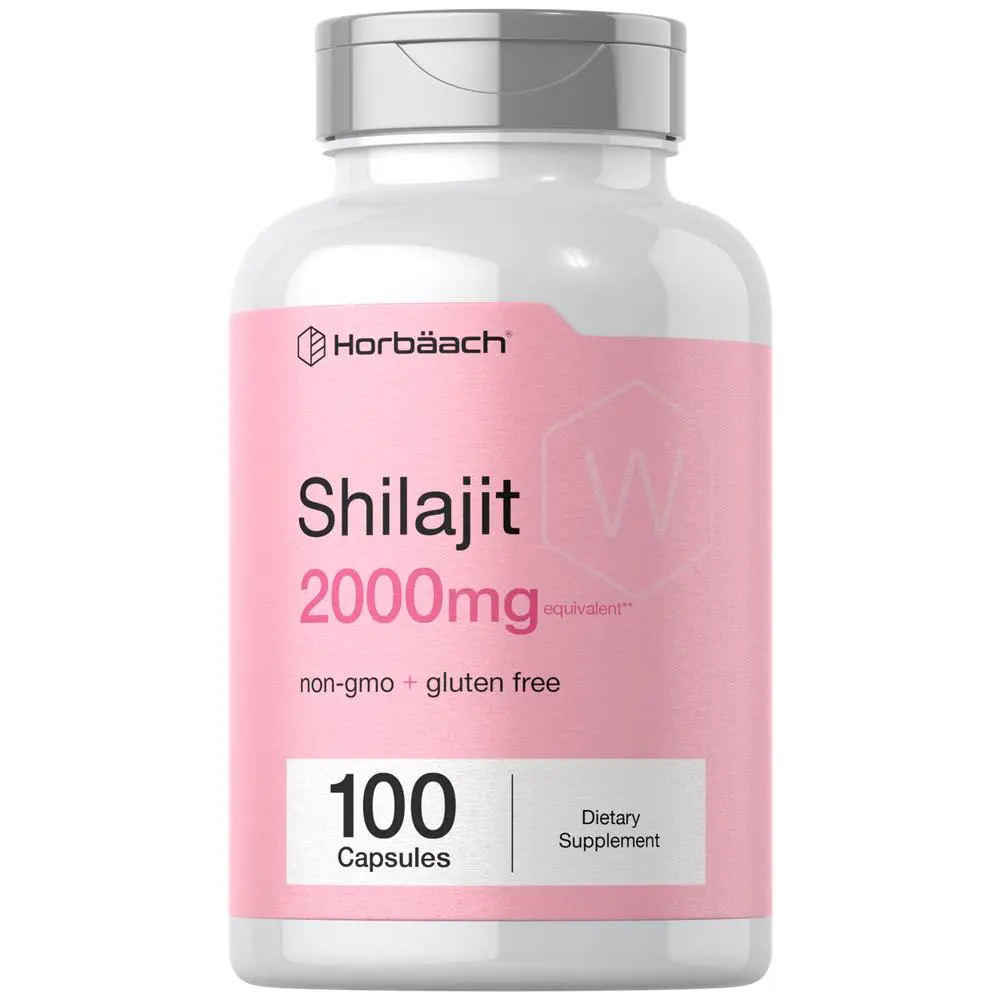 Horbaach Shilajit for Women | 100 Capsules | 2000mg | Non GMO, Gluten Free Supplement Horbaach Shilajit for Women | 100 Capsules | 2000mg | Non GMO, Gluten Free Supplement