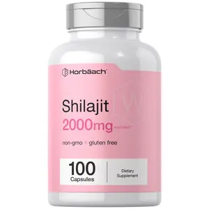 Horbaach Shilajit for Women | 100 Capsules | 2000mg | Non GMO, Gluten Free Supplement