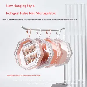 1pc Portable Fresh Style Storage Box for Wearable Nails, Jewelry & Small Items Organizer, Perfect for Crafting & Home Use