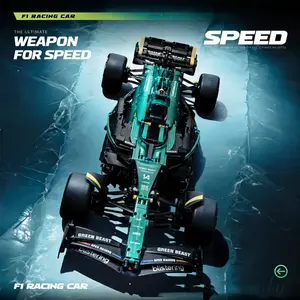 MK6022 1912Pcs NEW Technical Speed AMR25 Building Blocks 1:8 Sports Car Model Set Assemble Racing Vehicle Bricks Toys for Kids Adult Gifts