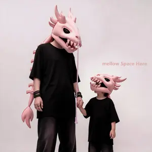 NEW four Colors 2-in-1  Dinosaur Skeleton Headgear Pillow Ultra-Plush Unisex Toy & Nap Cushion for Kids Party Cosplay Gifting Ideal as a Gift for Kids or as a Fun Quirky Present for Your Boyfriend or Girlfriend