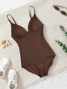 Women's Body Shaping Jumpsuit, Shapewear, Perfect for Various Occasions, Pair with Jeans Shorts Dresses Skirts, Casual Party Evening Wear