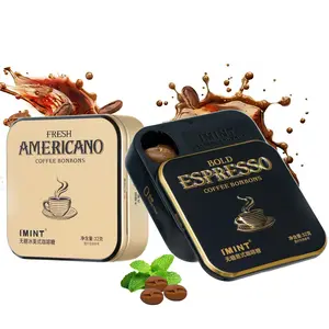 I'MINT Sugar-Free Coffee Mints,Containing caffeine and Xylitol,Energy Boosting - Perfect for Office,Road Trips,Workouts | No Artificial Colors,Vegan,Gluten-free,Aspartame free,19 Piece-Tin,2 Tin.