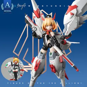 Mechanical Girl Assembly Model 1/12 Scale Action Figure, Detachable Armor, Mecha Fusion Mode, Collectible Toy for Advanced Players