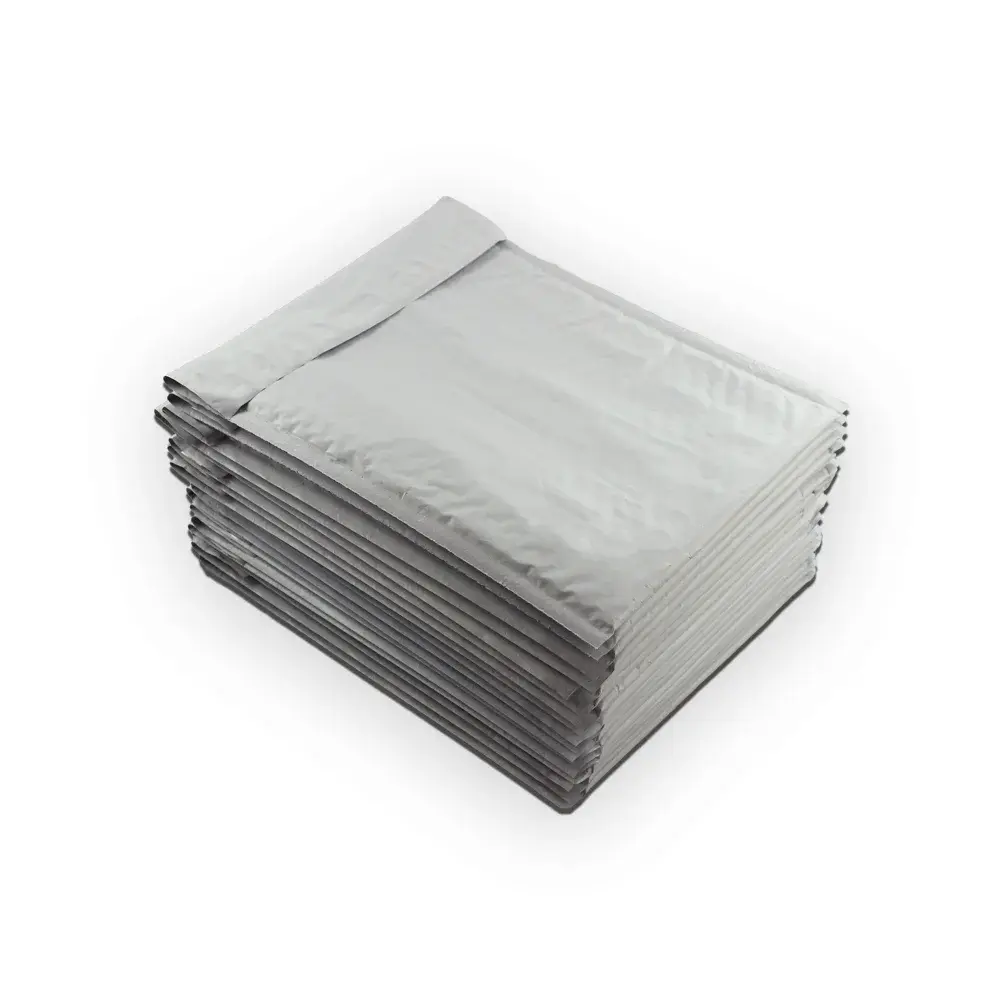 Ecoswift Brand Premium Poly Bubble Shipping Bag Self-Seal Mailer, 4 In. X 6 In. (Size 0000), Solid Gray, 20-Pack EcoSwift