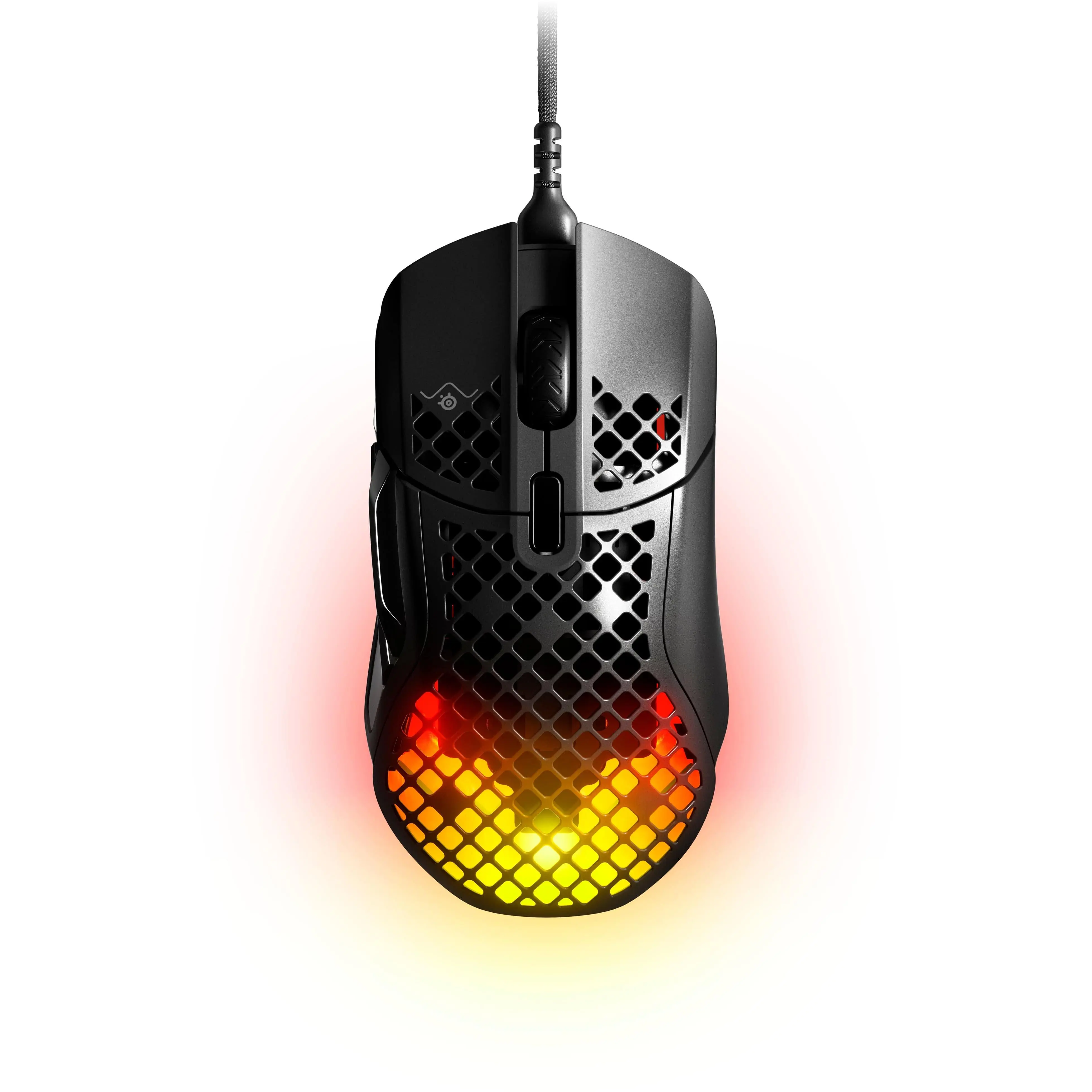 SteelSeries - Aerox 5 Ultra Lightweight Honeycomb Water Resistant Wired RGB Optical Gaming Mouse With 9 Programmable Buttons - Wired - Black